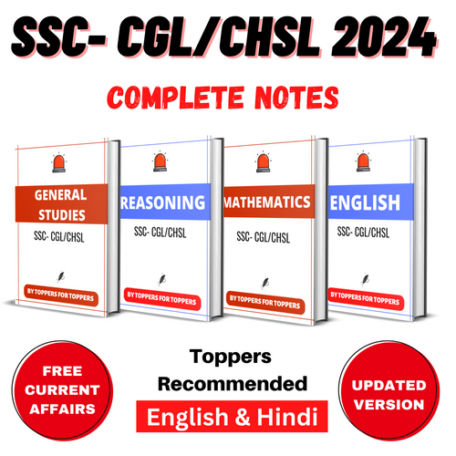 SSC-CGL/CHSL 2024 COMPLETE HANDWRITTEN PDF NOTES